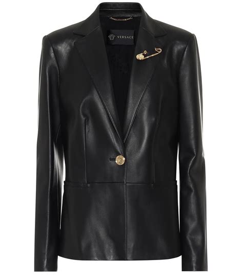 versace leather blazer mens|versace blazer for women.